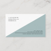 QR-Code Modernes, Minimalistisches, sauberes Unter Visitenkarte (Rückseite)