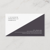 QR-Code Modernes, Minimalistisches, sauberes Unter Visitenkarte (Rückseite)