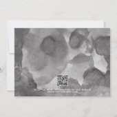 QR-Code Modernes Script-Foto Hochzeitsskripte spei Ankündigung (Rückseite)