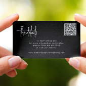 QR CODE Modernes Skript UAWG Details Hochzeit Begleitkarte