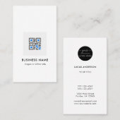 QR-Code Modernes, stilvolles Gold-Scannable-Netzwe Visitenkarte (Vorne/Hinten)