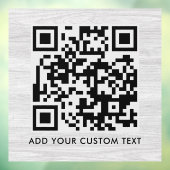 QR-Code | Modernes, stilvolles Scannable Fensteraufkleber (Blatt 3)