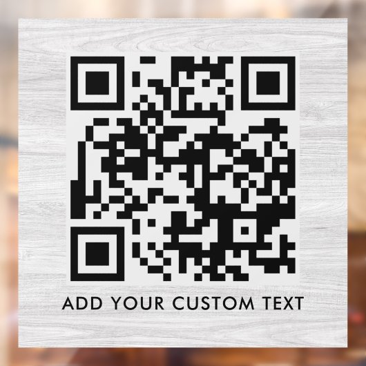 QR-Code | Modernes, stilvolles Scannable Fensteraufkleber (Blatt 2)