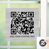 QR-Code | Modernes, stilvolles Scannable Fensteraufkleber (Zuhause)