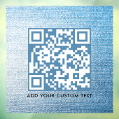 QR-Code | Modernes, stilvolles Scannable Fensteraufkleber (Blatt 3)