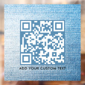 QR-Code | Modernes, stilvolles Scannable Fensteraufkleber (Blatt 2)