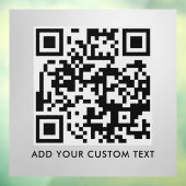 QR-Code | Modernes, stilvolles Scannable Fensteraufkleber (Blatt 3)