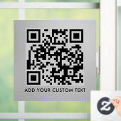 QR-Code | Modernes, stilvolles Scannable Fensteraufkleber (Zuhause)
