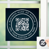 QR-Code | Modernes, stilvolles Scannable Fensteraufkleber (Zuhause)
