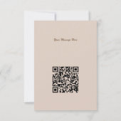 Qr Code modische Black Dancing Girl Silhouette Karte (Rückseite)