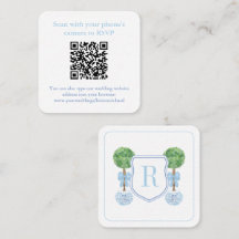 QR-Code-Monogramm Topiary Registry oder UAWG