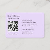 QR-Code - Moon Eye Yoga Reiki Wellness Visitenkarte (Rückseite)