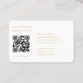 QR-Code - Moon Eye Yoga Reiki Wellness Visitenkarte (Rückseite)