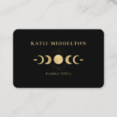 QR-Code - Moon Yoga Reiki Wellness-Business-Karte Visitenkarte (Vorderseite)