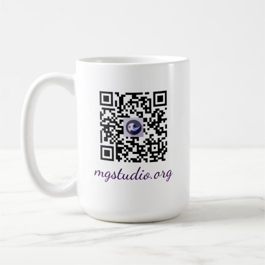 QR code mug Kaffeetasse (Links)
