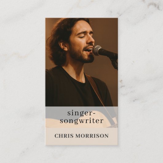 QR Code Music Artist Visitenkarte (Vorderseite)