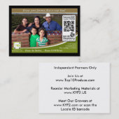 QR Code nachweisbares Shelftalker (unabhängiger Visitenkarte (Vorne/Hinten)