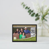 QR Code nachweisbares Shelftalker (unabhängiger Visitenkarte (Stehend Vorderseite)