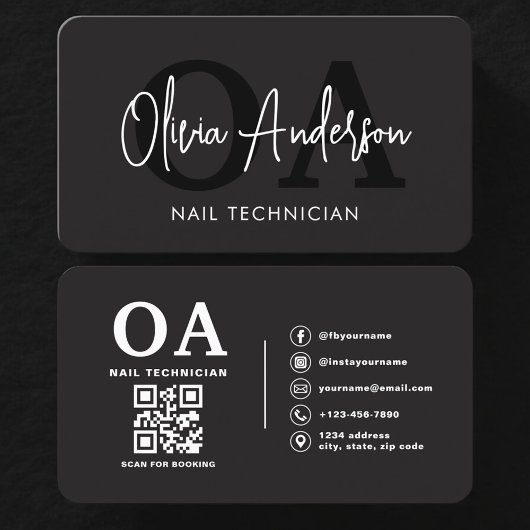 QR-Code-Nagelspezialist-Künstler Visitenkarte