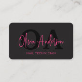 QR Code Nail Specialist Artist Visitenkarte (Vorderseite)