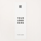 QR-Code Name Unternehmen Unternehmenswerbung Yogamatte (Vorderseite)