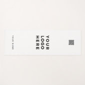 QR-Code Name Unternehmen Unternehmenswerbung Yogamatte (Vorderseite (Horizontal))