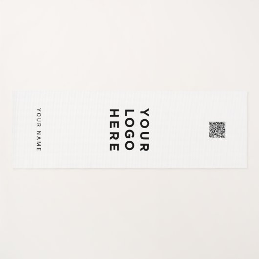 QR-Code Name Unternehmen Unternehmenswerbung Yogamatte (Vorderseite (Horizontal))
