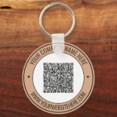 QR Code Name Website Colors Schlüsselanhänger Werb (Vorderseite)