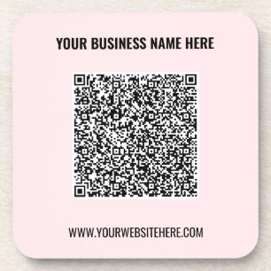 QR Code Name Website Getränkekosterwerbung Getränkeuntersetzer