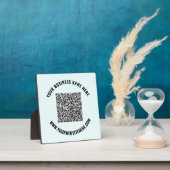 QR Code Name Website Plaque Business Promotions Fotoplatte (InSitu)