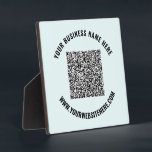 QR Code Name Website Plaque Business Promotions Fotoplatte<br><div class="desc">Benutzerdefinierte Farben und Schriftart - Ihr QR-Code und Ihr benutzerdefinierter Text Berufliche Personalisierte Firmennamen Website Werbematerial / Geschenk - Hinzufügen Ihres QR-Codes - Bild oder Logo / Name - Unternehmen / Website oder E-Mail oder Telefon - Kontaktinformationen / Anschrift oder Entfernen - Umformulieren und Entfernen / Hinzufügen von Elementen -...</div>