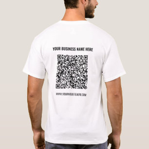 QR-Code Name Website Promotionunternehmen T - Shir T-Shirt