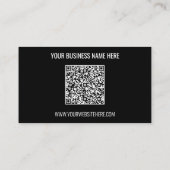 QR Code Name Website Visitenkarte - Ihre Farben (Rückseite)