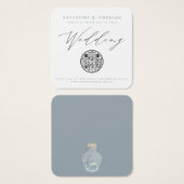 QR Code Nautical Beach Seashell Wedding Einladung (Vorne & Hinten)