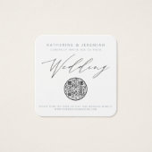 QR Code Nautical Beach Seashell Wedding Einladung (Vorderseite)