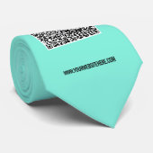 QR Code Neck Tie mit benutzerdefiniertem Text und Krawatte (Gerollt)