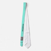 QR Code Neck Tie mit benutzerdefiniertem Text und Krawatte (Rückseite)