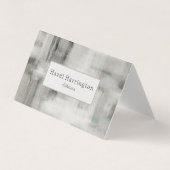 QR-Code Neutrale Abstrakte geklappte Visitenkarte Visitenkarten (Vorderseite)