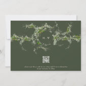 QR-Code NO-FOTO Eucalyptus Monogram Green Save The Date (Rückseite)