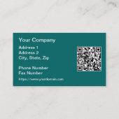 QR Code Nordlichter der Alaska-Collage Visitenkarte (Rückseite)