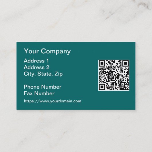 QR Code Nordlichter der Alaska-Collage Visitenkarte (Rückseite)