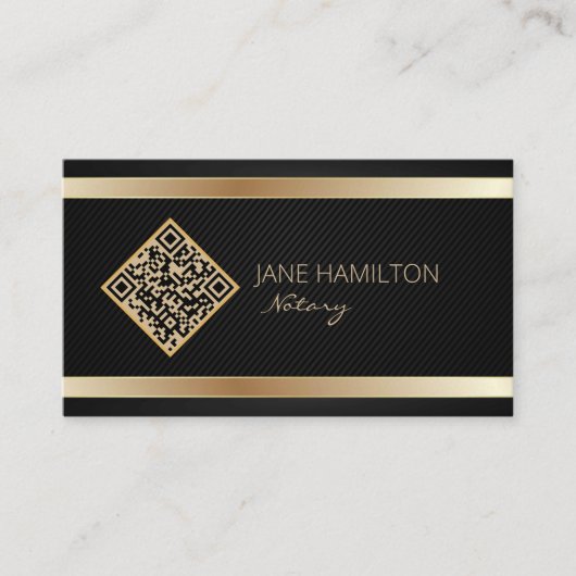 QR-Code Notar Signatur-Agent Visitenkarte (Vorderseite)