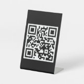 QR-Code nur 4"x6"-Schild für das Endgerät Sockelschild (Vorderseite)
