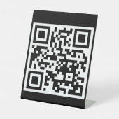 QR-Code nur 8"x10"-Schild für das Endgerät Sockelschild (Vorderseite)