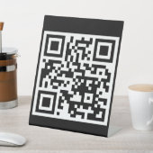 QR-Code nur 8"x10"-Schild für das Endgerät Sockelschild (In SItu)