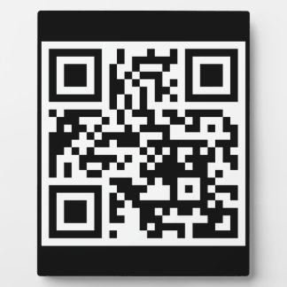 QR-Code nur Breitbild-Tabletop-Plaque Fotoplatte