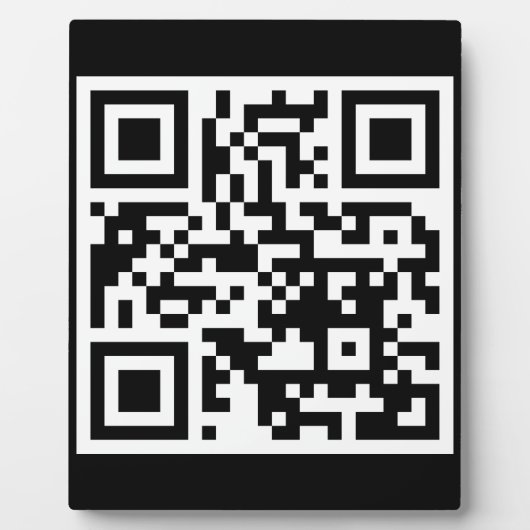 QR-Code nur Breitbild-Tabletop-Plaque Fotoplatte (Vorderseite)