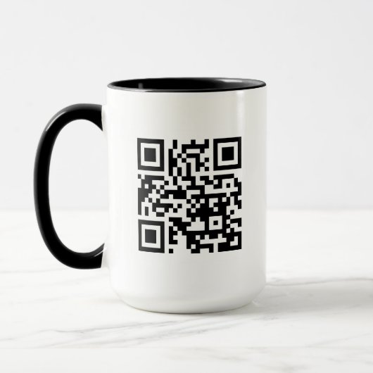 QR-Code nur Combo-Tasse 15 oz Tasse (Links)