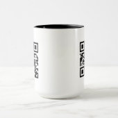 QR-Code nur Combo-Tasse 15 oz Tasse (Zentrum)