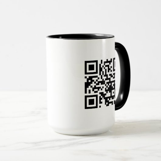 QR-Code nur Combo-Tasse 15 oz Tasse (VorderseiteRechts)